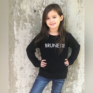 (2-3 years) Brunette the Label Kids 'Brunette' Crew NWT